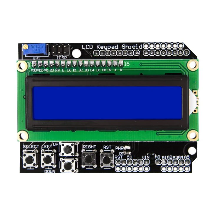 2018 LCD1602 LCD Keypad Shield Blue Backlight LCD1602 Display Module Għal Uno R3