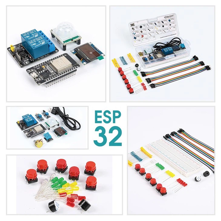ESP32 Basic Starter Kit WIFI IOT Development Board Learning Kit (with Tutorial, Small Plastic Retail Box , Minimize Volume, Save Shipping Fee)